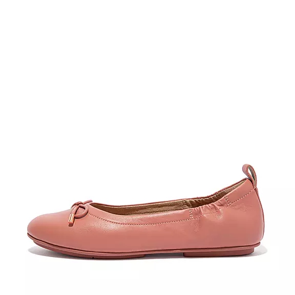 Ballerine Donna FitFlop ALLEGRO Bow Metallic Pelle Rosa | 88309335