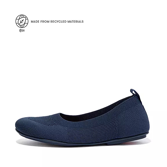 Ballerine Donna FitFlop ALLEGRO E01 Multi-Knit Blu Marino | 81358020
