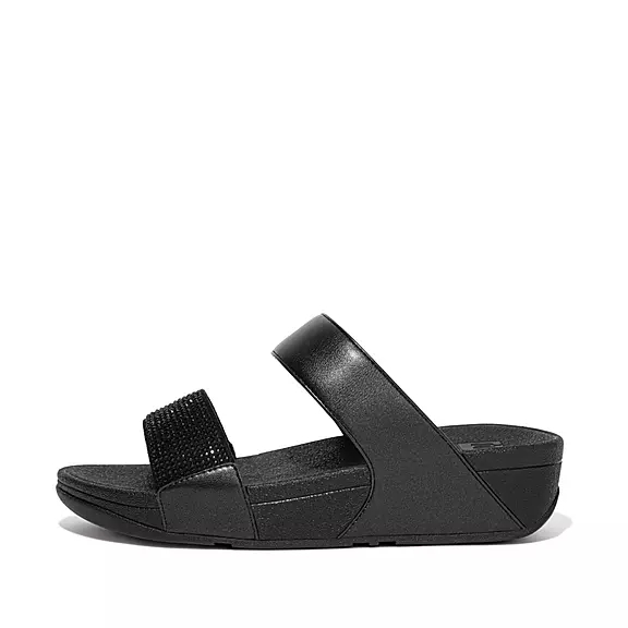 Ciabatte Donna FitFlop LULU Crystal Nere | 18920368