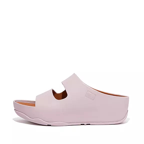 Ciabatte Donna FitFlop SHUV Two-Bar Pelle Viola Chiaro | 75830470