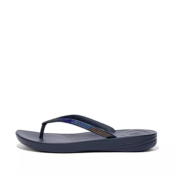 Infradito Donna FitFlop IQUSHION Ombré Sparkle Blu Marino | 15411473