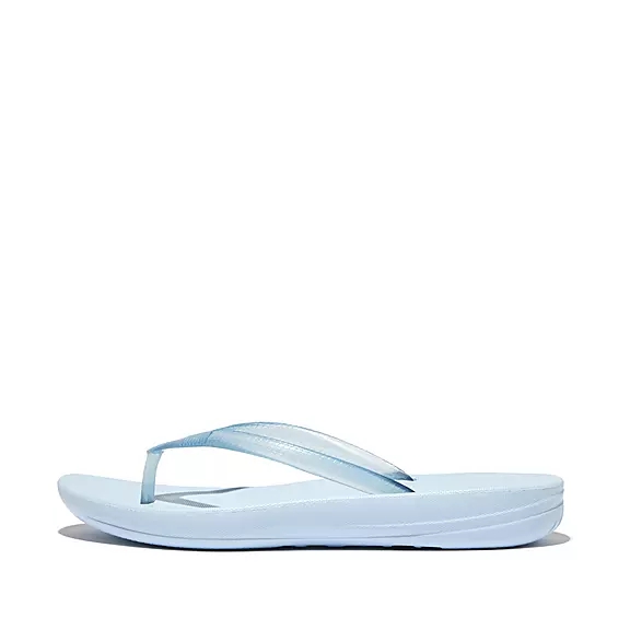 Infradito Donna FitFlop IQUSHION Transparent Blu | 87808697