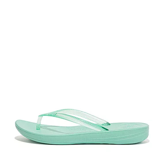 Infradito Donna FitFlop IQUSHION Transparent Verdi | 91313050