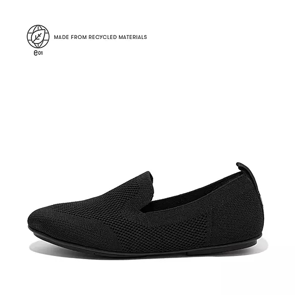 Mocassini Donna FitFlop ALLEGRO E01 Multi-Knit Blu Marino | 85601307