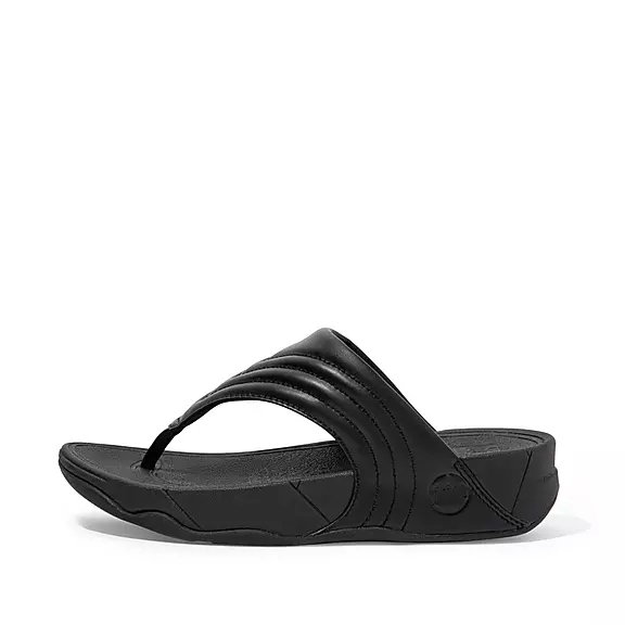Sandali Con Puntale Donna FitFlop WALKSTAR Pelle Nere | 22528824