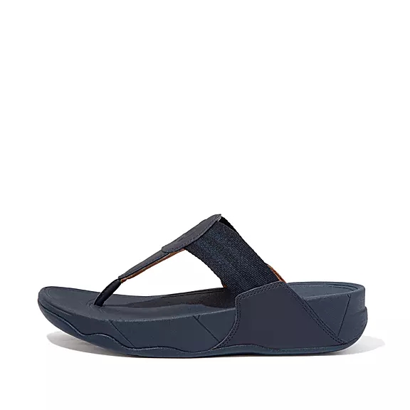 Sandali Con Puntale Donna FitFlop WALKSTAR Webbing Blu Marino | 67124368