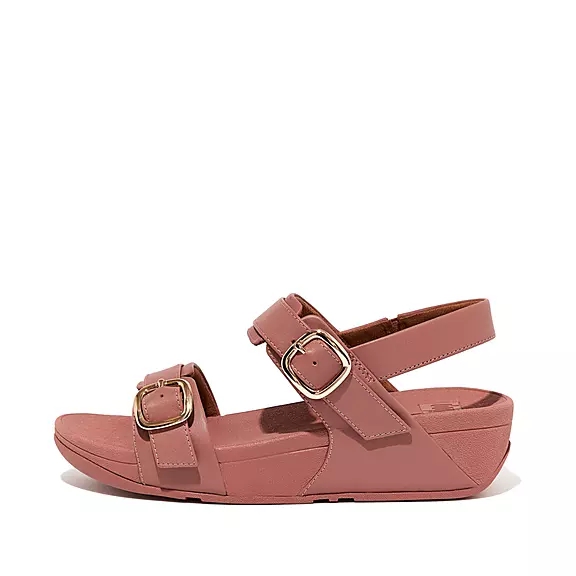 Sandali Donna FitFlop LULU Adjustable Pelle Rosa | 74477884