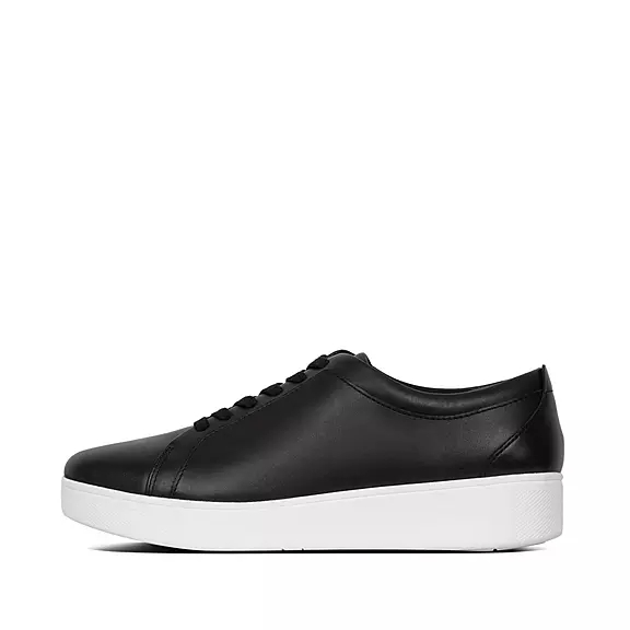 Scarpe Da Ginnastica Donna FitFlop RALLY Pelle Nere | 67157958