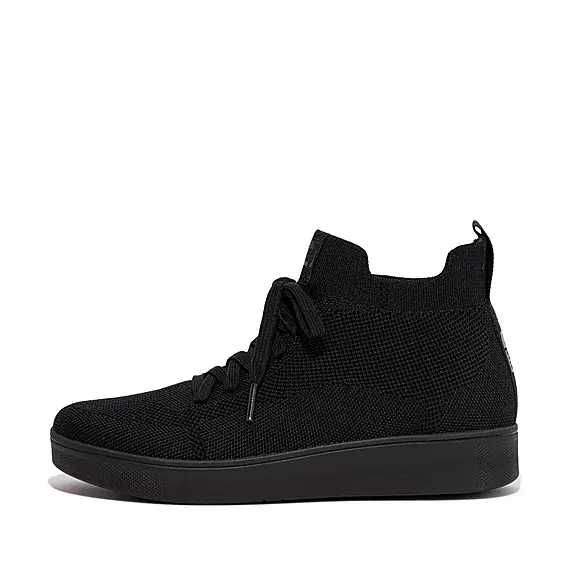Scarpe Da Ginnastica Donna FitFlop RALLY Acqua-Resistant Knit High-Top Nere | 96976906