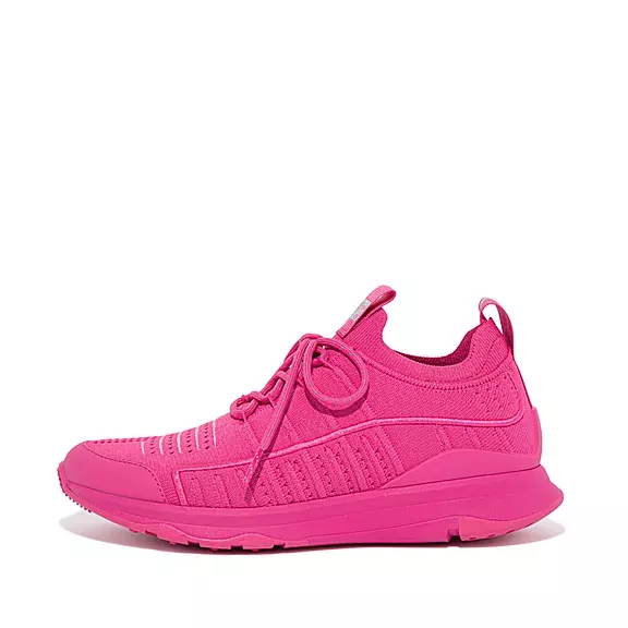Scarpe Da Ginnastica Donna FitFlop VITAMIN FF Knit Sports Fucsia Rosa | 20065789