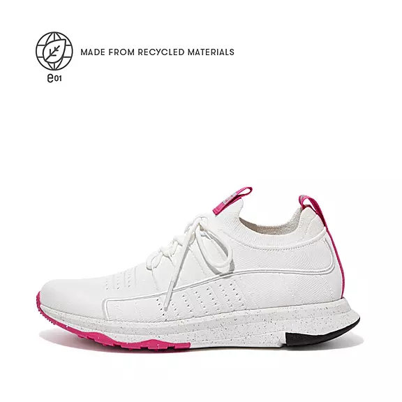 Scarpe Da Ginnastica Donna FitFlop VITAMIN FF E01 Knit Sports Bianche | 35275631