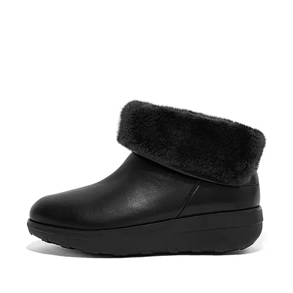 Stivaletti Donna FitFlop MUKLUK SHORTY Impermeabili Shearling-Foderati Nere | 86702507