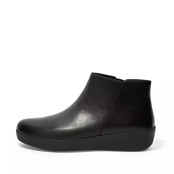 Stivaletti Donna FitFlop SUMI Pelle Scamosciata Nere | 53646687