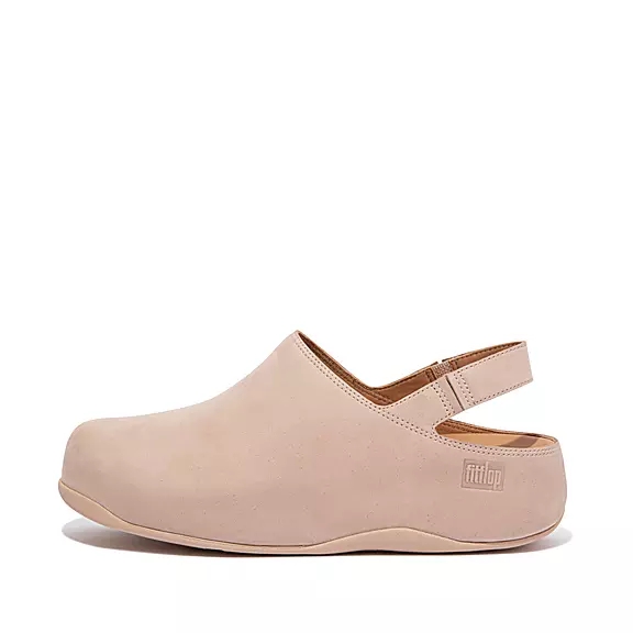 Zoccoli Donna FitFlop SHUV Nubuck Back-Cinturino Beige | 65673257