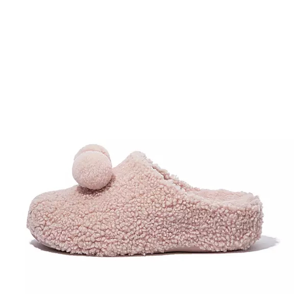 Zoccoli Donna FitFlop SHUV Pom-Pom Shearling Rosa | 30175954