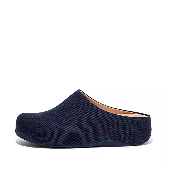 Zoccoli Donna FitFlop SHUV Tela Blu Marino | 92388859