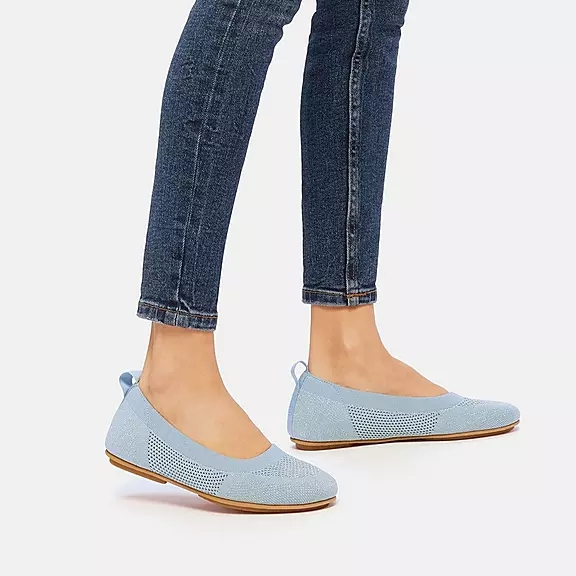 Ballerine Donna FitFlop ALLEGRO Airyknit Blu | 88611500