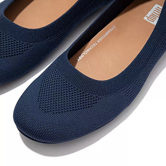 Ballerine Donna FitFlop ALLEGRO E01 Multi-Knit Blu Marino | 81358020