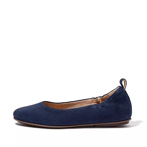 Ballerine Donna FitFlop ALLEGRO Pelle Scamosciata Blu Marino | 79030941