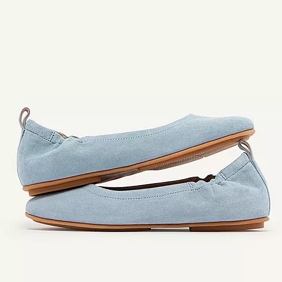 Ballerine Donna FitFlop ALLEGRO Pelle Scamosciata Blu | 86268760