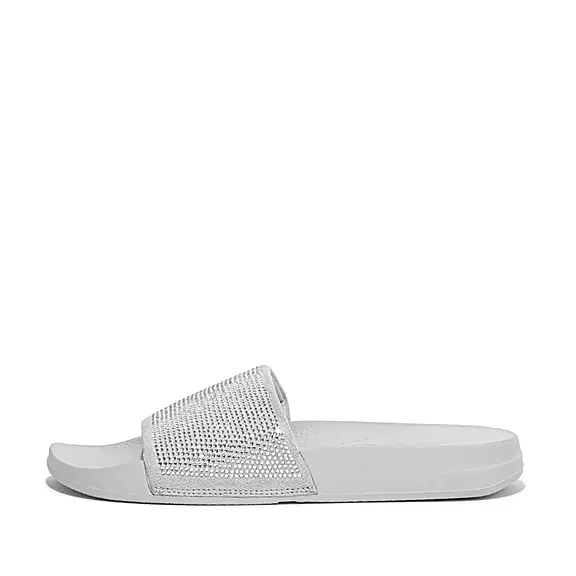 Ciabatte Donna FitFlop IQUSHION Acqua-Resistant Crystal Argento | 44117909