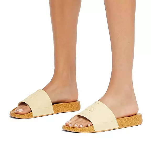 Ciabatte Donna FitFlop IQUSHION Cork-Print Beige | 40760659