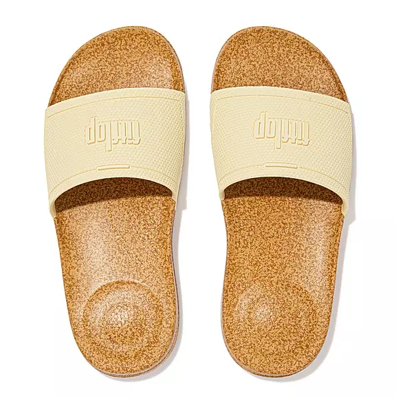 Ciabatte Donna FitFlop IQUSHION Cork-Print Beige | 40760659