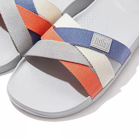Ciabatte Donna FitFlop IQUSHION Multi-Cinturino Grigie | 60290747