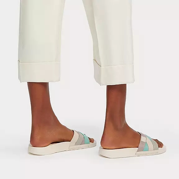 Ciabatte Donna FitFlop IQUSHION Multi-Cinturino Crema | 95798596