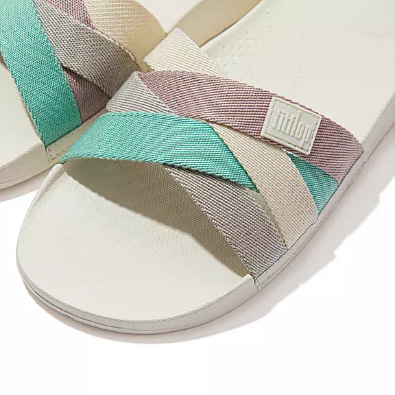 Ciabatte Donna FitFlop IQUSHION Multi-Cinturino Crema | 95798596