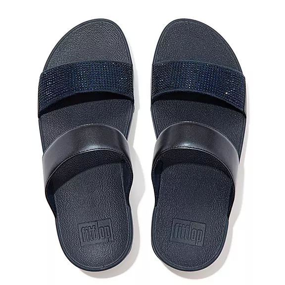 Ciabatte Donna FitFlop LULU Crystal Blu Marino | 99965250