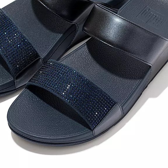 Ciabatte Donna FitFlop LULU Crystal Blu Marino | 99965250
