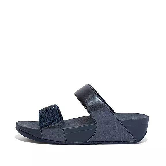 Ciabatte Donna FitFlop LULU Crystal Blu Marino | 99965250