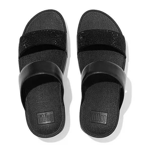 Ciabatte Donna FitFlop LULU Crystal Nere | 18920368