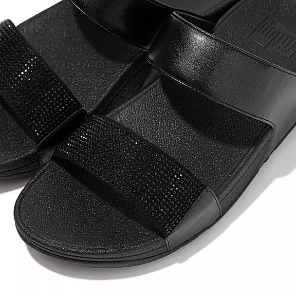 Ciabatte Donna FitFlop LULU Crystal Nere | 18920368