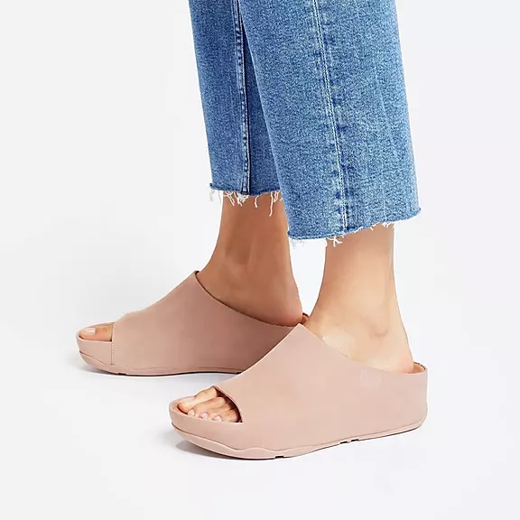 Ciabatte Donna FitFlop SHUV Nubuck Beige | 79083061