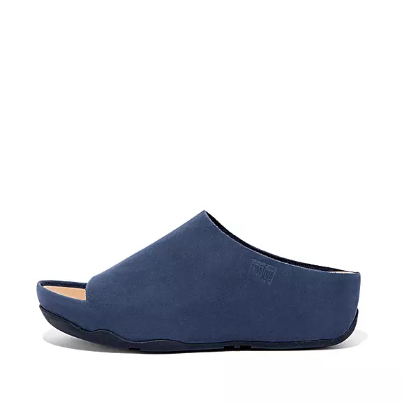 Ciabatte Donna FitFlop SHUV Nubuck Blu Marino | 40402349