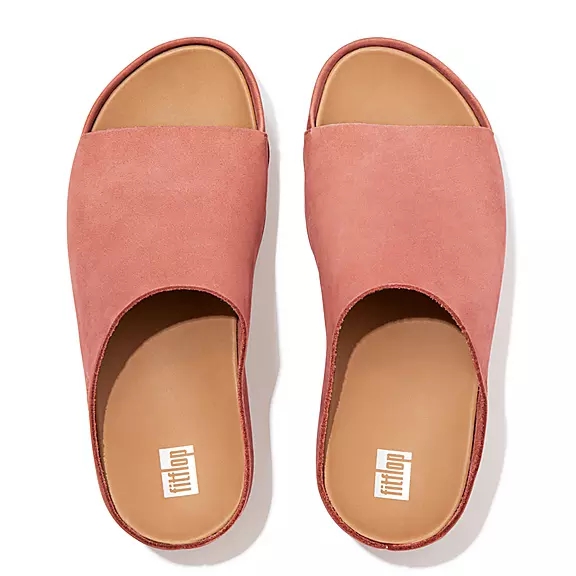 Ciabatte Donna FitFlop SHUV Nubuck Rosa | 20956206