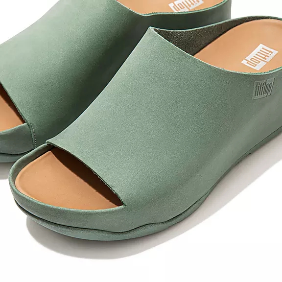 Ciabatte Donna FitFlop SHUV Nubuck Verdi | 18575618