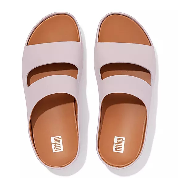 Ciabatte Donna FitFlop SHUV Two-Bar Pelle Viola Chiaro | 75830470