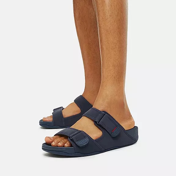 Ciabatte Uomo FitFlop GOGH MOC Acqua-Resistant Blu Marino | 73926011
