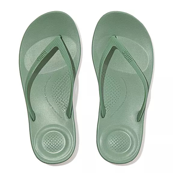Infradito Donna FitFlop IQUSHION Ergonomic Verdi | 77736975