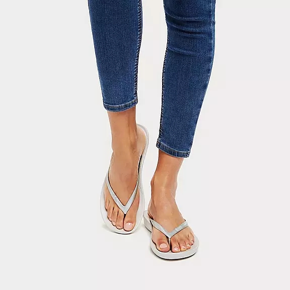 Infradito Donna FitFlop IQUSHION Ergonomic Argento | 79539508