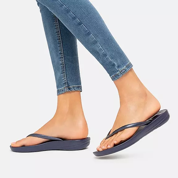 Infradito Donna FitFlop IQUSHION Ergonomic Blu Marino | 91929965