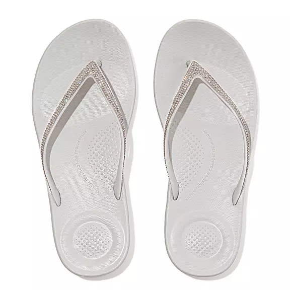 Infradito Donna FitFlop IQUSHION Sparkle Ergonomic Grigie | 66070635