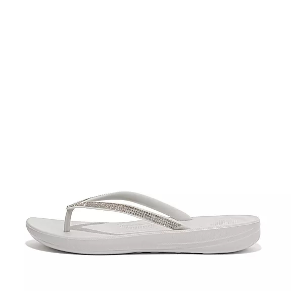 Infradito Donna FitFlop IQUSHION Sparkle Ergonomic Grigie | 66070635