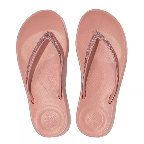 Infradito Donna FitFlop IQUSHION Sparkle Ergonomic Rosa | 93182419