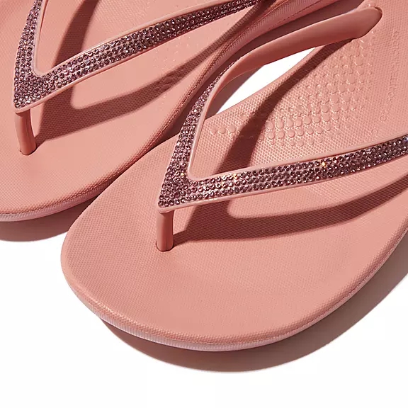 Infradito Donna FitFlop IQUSHION Sparkle Ergonomic Rosa | 93182419
