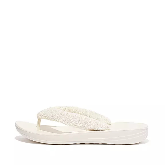 Infradito Donna FitFlop IQUSHION Towelling Bianche | 31610870