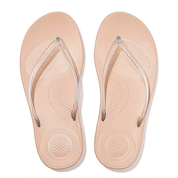 Infradito Donna FitFlop IQUSHION Transparent Rosa | 61937007